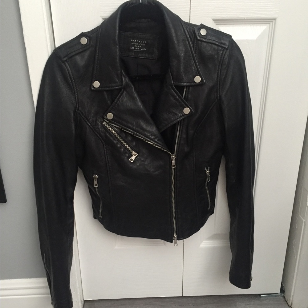 Zara leather jacket.